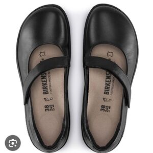 Birkenstock Lora Women's Black Leather Mary Jane Shoes Size 37